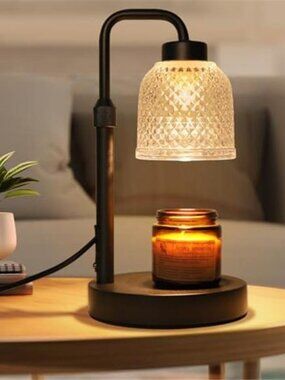Candle Warmer Lamp Dimmable Timer Adjustable Height Wax Melt Light Decor